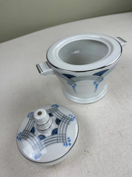Art Deco Zuckerdose – Geschirr, Porcelain (photo 7 of 8)