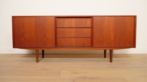 Image 1 of Vintage sideboard | Sliding doors | Scandinavian design | 183cm