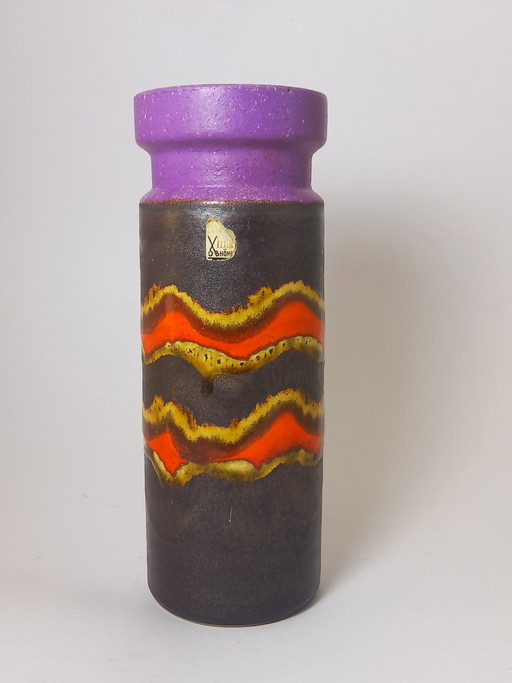 Fat Lava Vase Purple Orange – vazen, Ceramic (photo 2 of 8)