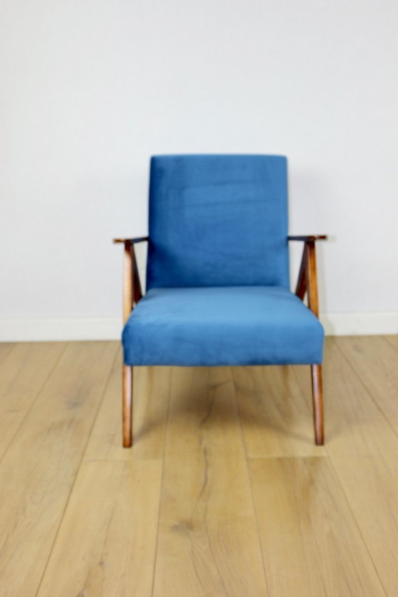 Image 1 of B-310 VAR fauteuil zeeblauw fluweel - 2 stuks beschikbaar