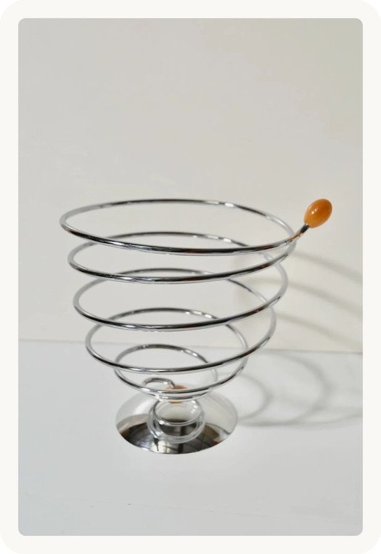 Image 1 of Vintage Spiral Fruit Bowl "Flashdue Italy" - 80's - Italian Design
