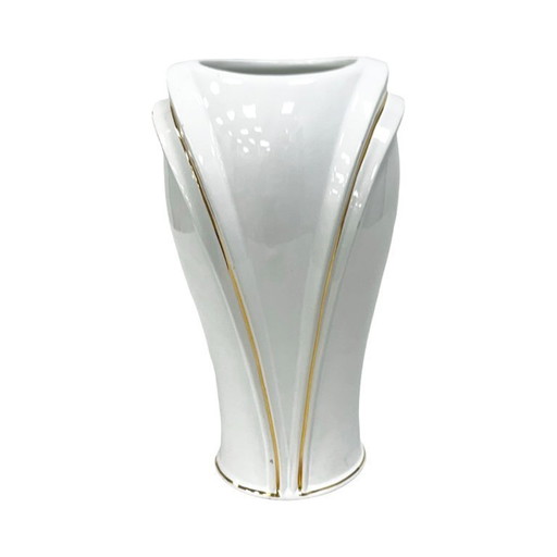 Elegant Porcelain Vase Welz Pfungstadt, Germany 1970s