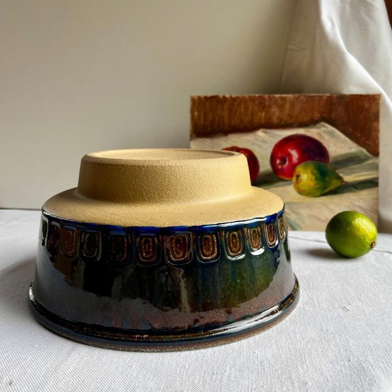 Image 1 of Large 1960s Danish Stoneware Centerpiece Bowl by Maria Philippi for Søholm