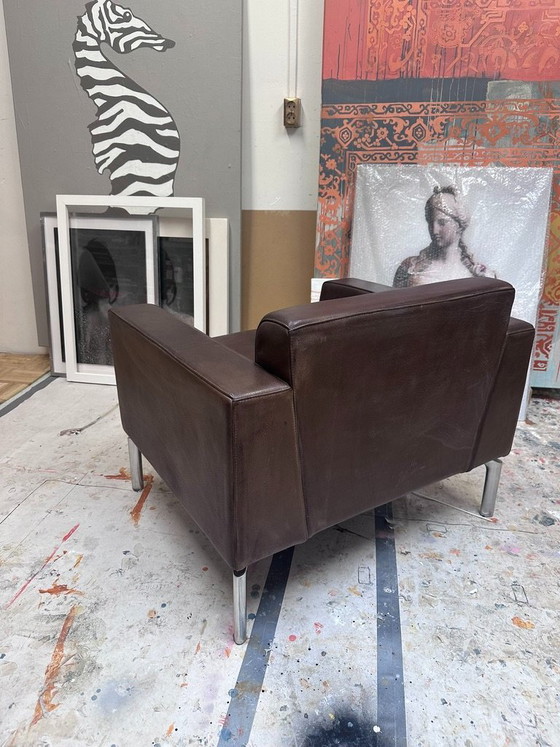 Poltrona Boss Design, pelle marrone, Poltrone, Metallo, Modern (foto 7 di 8)