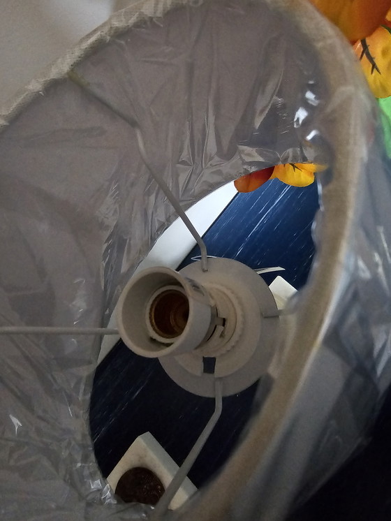 Image 1 of 2 Art Deco Alblast table lamps with brass