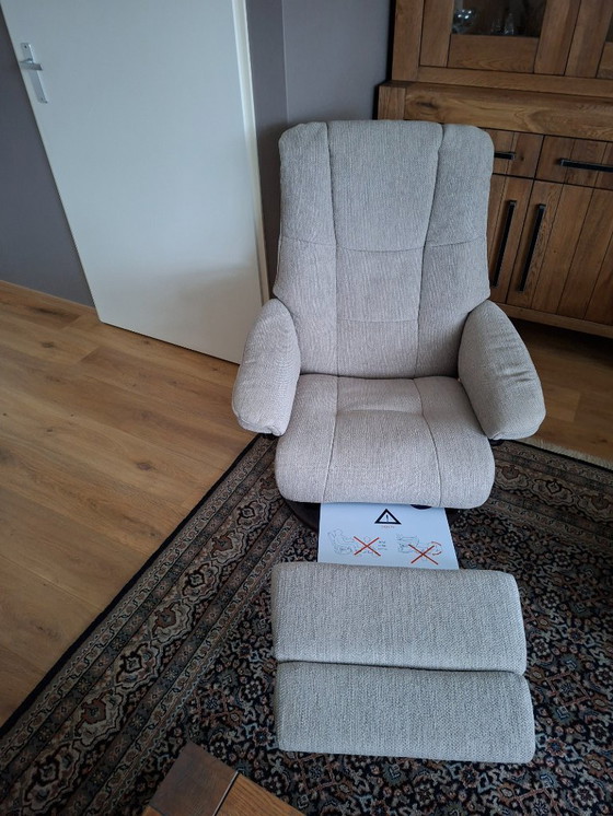 Image 1 of Set Stressless Mayfair Medium Power leg + accu fauleuils met elektrische relax: