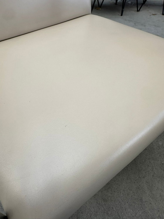 Image 1 of Sedia Knoll Brno in pelle bianco sporco