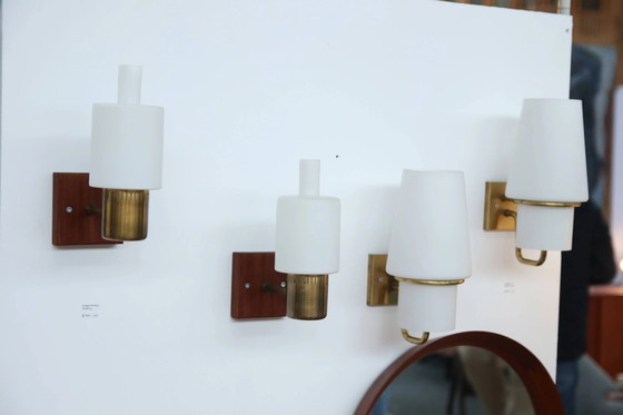 Set of two Jo Hammerborg Nordlys wall lamps, Danish design 1962 – Wall lights, Crystal, Glass, Scandinavian (photo 5 of 6)