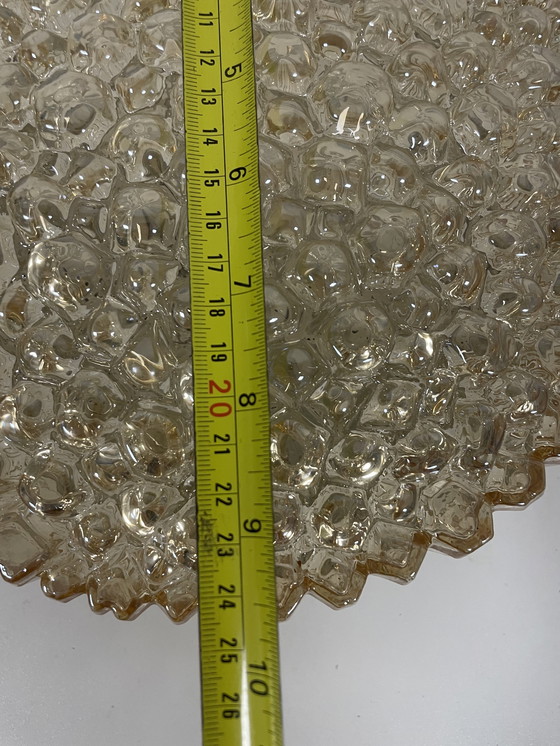 Image 1 of Lampada da parete o da soffitto con texture a bolle di vetro di Helena Tynell per Limburg, Germania, anni '60