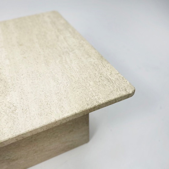 Image 1 of Mesa de centro de travertino de los años 70