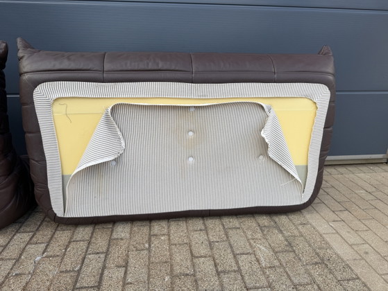 Image 1 of 100% authentic Ligne Roset Togo 3-seater in Chocolate leather