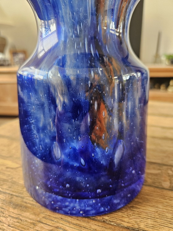 Image 1 of XL Vintage 'Flora' Art Glass Vase – František Koudelka (1970s) – Perfect condition!