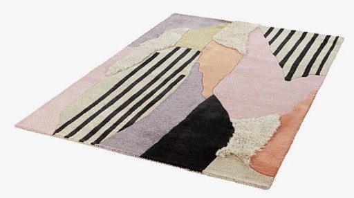 Wunderschöner Bobo Handgetufteter Teppich Jotex Wolle/Viskose 160x230 – vloerkleden en tapijten, Wool, Other (photo 2 of 5)