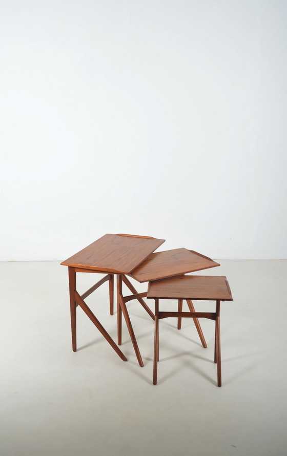Image 1 of Danish nesting tables in teak, 1960s