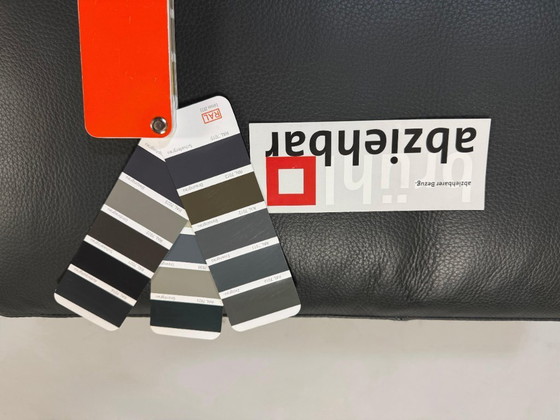 Image 1 of Brühl Roro Soft Sofa Leder Grau Anthrazit Schlafsofa