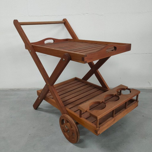 Living room trolly serving trolley (hardwood, vintage/retro)
