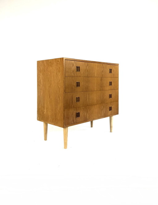 Vintage eikenhouten ladekast, Hjørnebo Møbelfabrik ‘60