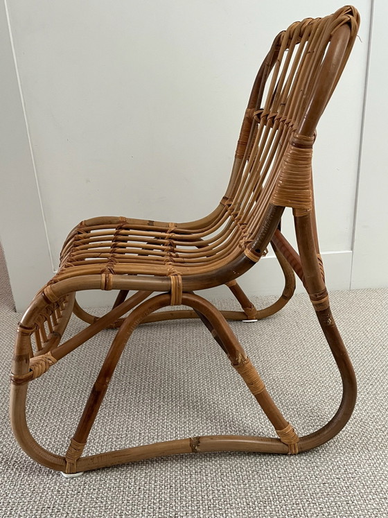 Vintage rattan children's armchair – Chairs and lounge chairs, Bamboo (photo 4 of 5)
