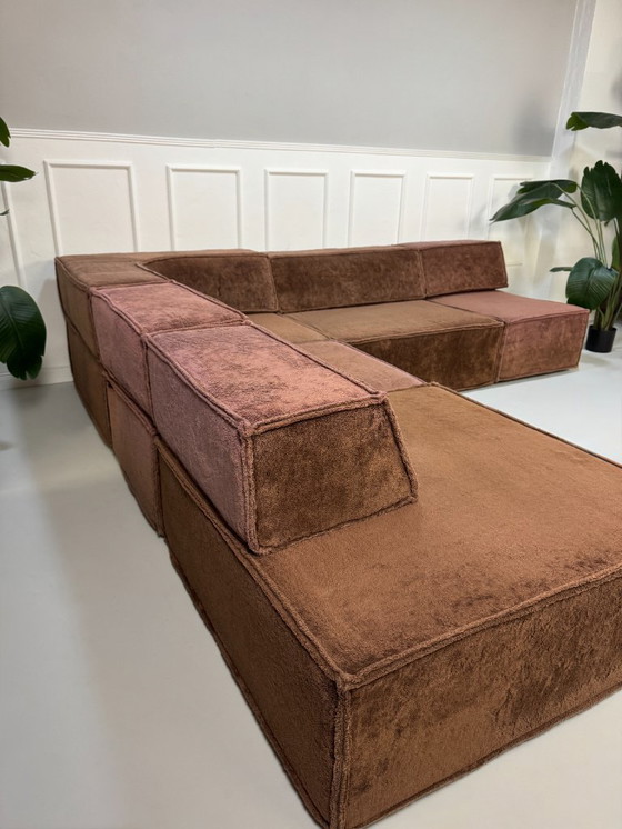 Image 1 of Divano di design COR Trio in tessuto marrone, set modulare