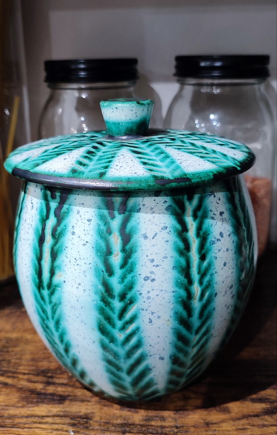 Image 1 of Gedeckter Topf Keramik Vallauris von Charles Voltz