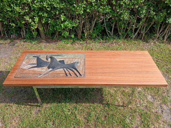 Image 1 of Mid century ceramic coffee table. 