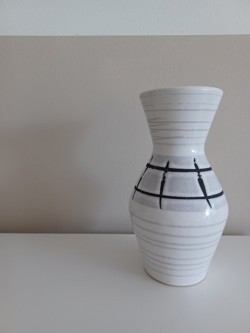 Vase Scheurich Allemagne de l'Ouest 523-21 - céramique Mid Century - design minimaliste