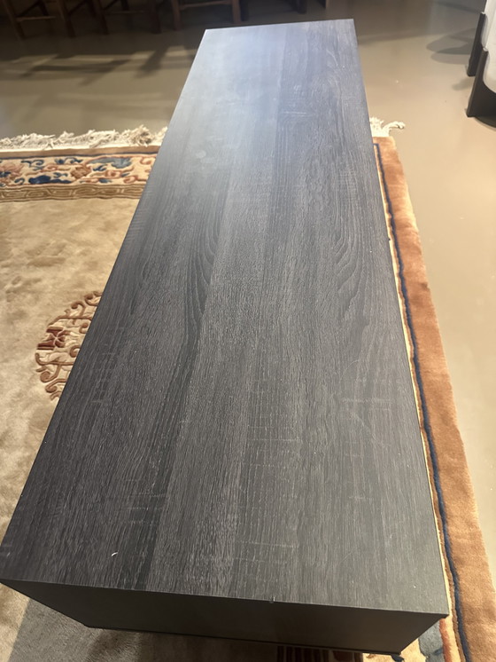 Image 1 of Rotan tv-meubel in Pierre Jeannette-stijl