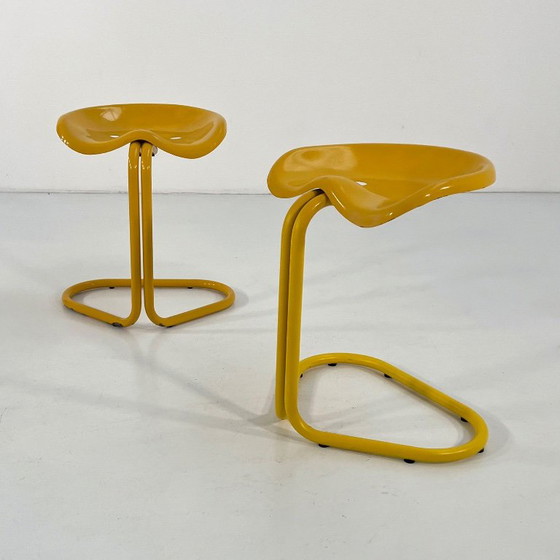 Gelber Tractor Hocker von Rodney Kinsman für Bieffeplast, 1970er – Metall, Kunststoff (photo 4 of 11)