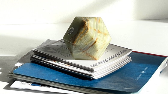 Image 1 of Vintage Onyx Paperweight