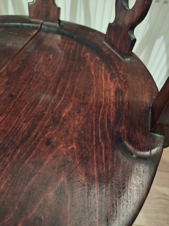 Image 1 of Mahagoni-Schreibtischstuhl aus dem 19. Jahrhundert