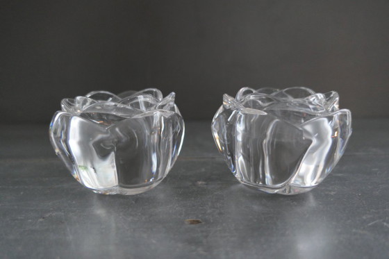 Image 1 of Candeliere Adria in cristallo al piombo 24% 2 x Rosa