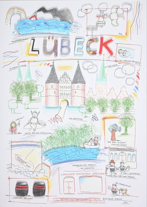 Schlote, Wilhelm - Lübeck - Giclée - handsigniert
