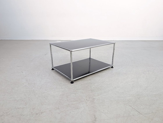 Image 1 of Original USM Haller coffee table Fritz Haller black coffee table