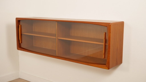 Credenza vintage | Anta scorrevole in vetro | Sospesa | 160 cm