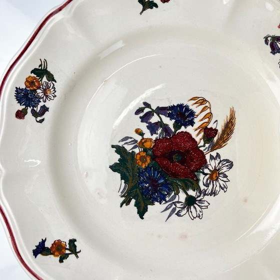 Lot de 8 assiettes à dessert "Agreste" Sarreguemines, XXe s. – Vaisselle, Ceramic, Vintage (photo 7 of 9)