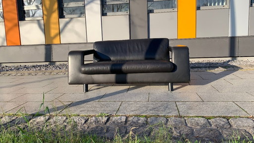 ABSOLUTE RARITY - SOFÁ DE DISEÑO DE SEDE DS 107 Cuero negro