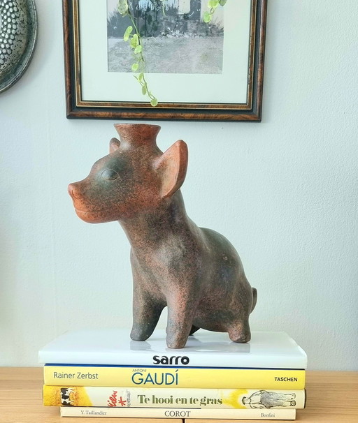 Perro de cerámica vintage