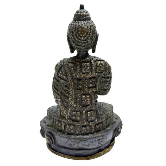 Nepali Fire-Gilded Bronze Buddha Pair – Early 20th Century – Lot 457 – Sculpture (photo 8 of 19)