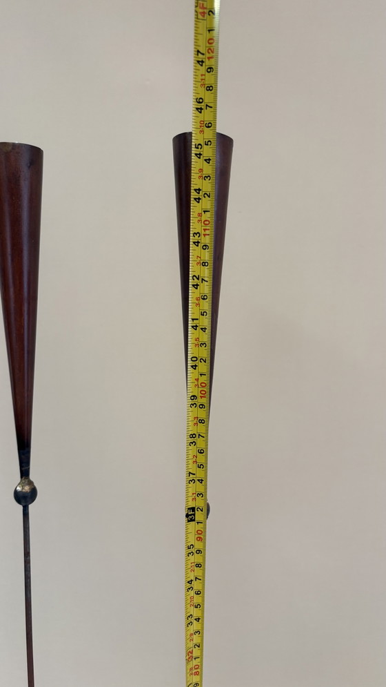 Vintage Brutalist Vloerkandelaars Pieter Spruyt Dutch Design – Kandelaars en kaarsen, Metal, Iron (photo 15 of 15)