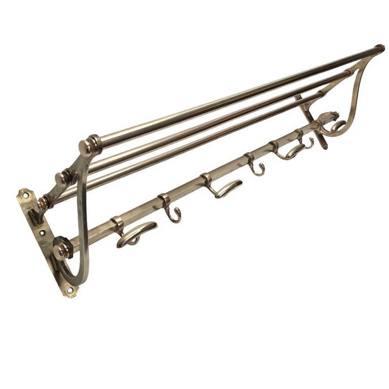 Image 1 of Antieke messing trein kapstok