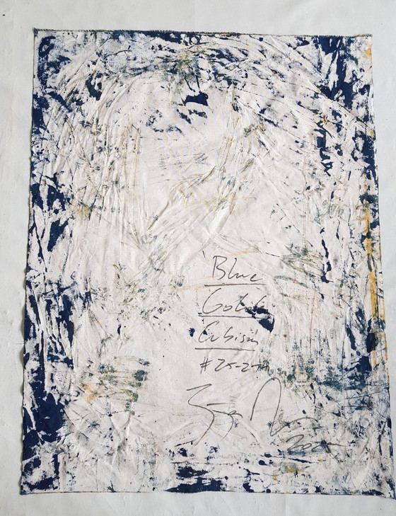 Image 1 of Jürgen Angeler - Cubismo azul y dorado