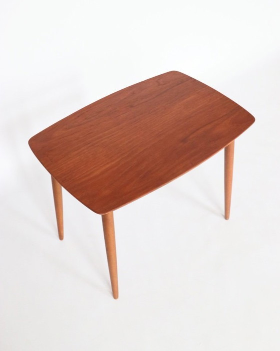 Image 1 of Vintage side table teak coffee table retro mid-century