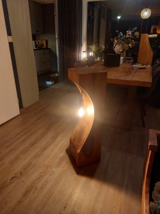Image 1 of Suar wooden plant column/lamp