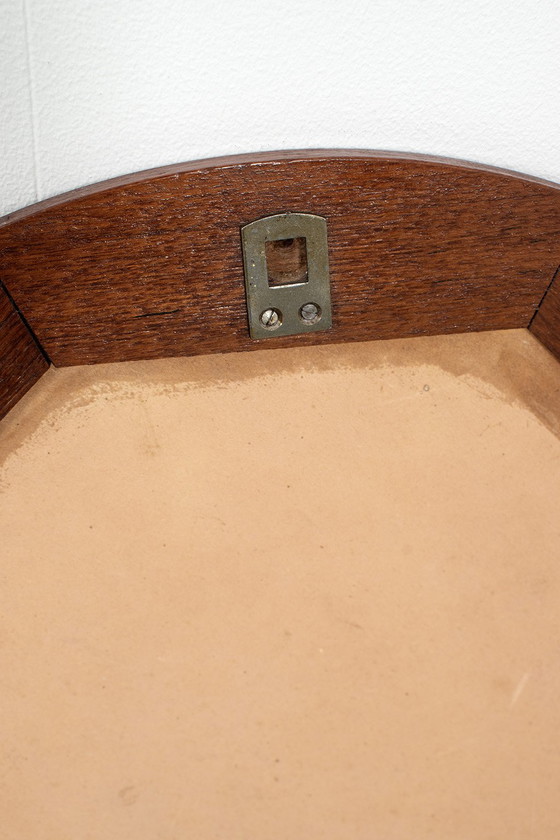 Image 1 of Round teak mirror