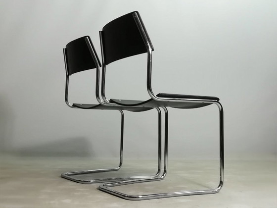 Image 1 of 8x MAUSER Cantilever Chair Set VINTAGE BAUHAUS Walter Papst