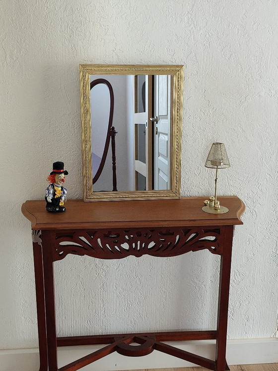 Image 1 of Gold rectangular wall mirror