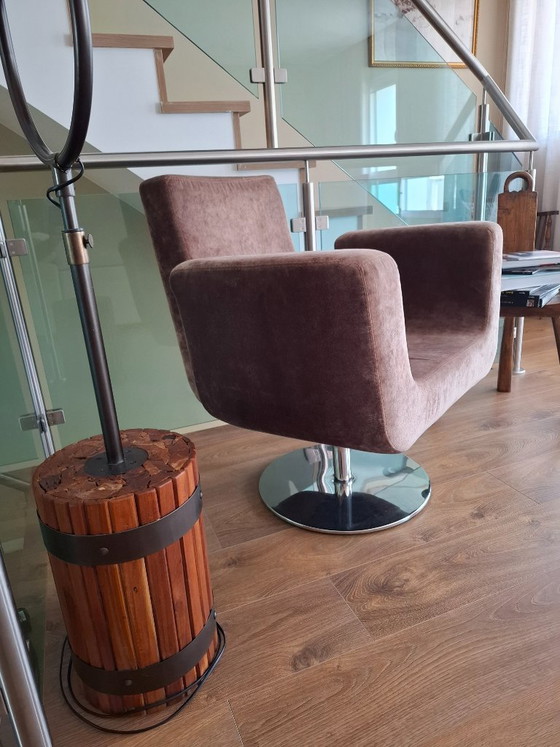 Image 1 of Mid-Century Modern Space Age Swivel Lounge Chair