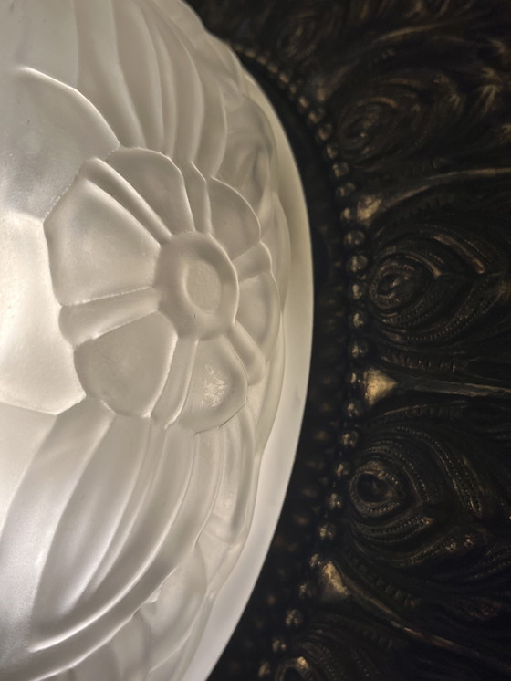 Image 1 of Art-Deco-Deckenlampe Vermutlich 1950er Jahre