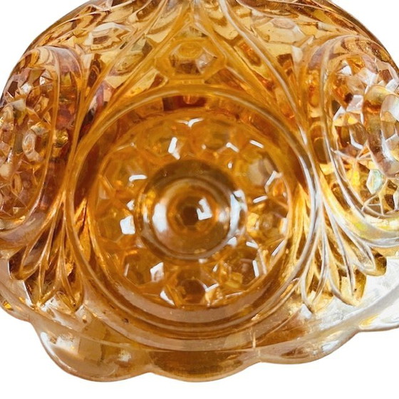 Image 1 of Piatto per dolciumi in vetro vintage Fenton Carnival, anni '60