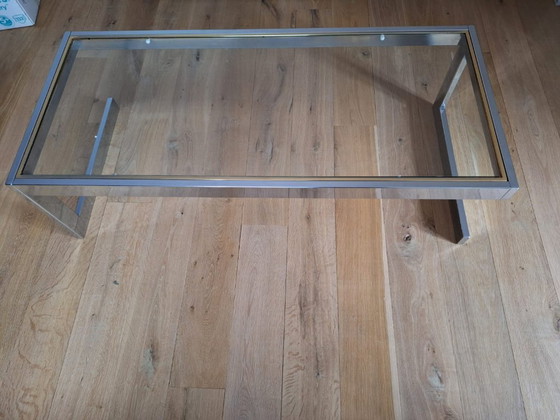 Image 1 of Chrome coffee table